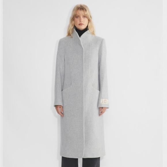 Wilfred cocoon wool coat (size xs) in heather grey - Picture 2 of 10